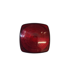 LAMPA OBRYSOWA NA ŻARÓWKĘ CZERWONA 64MMX64MM H4cm