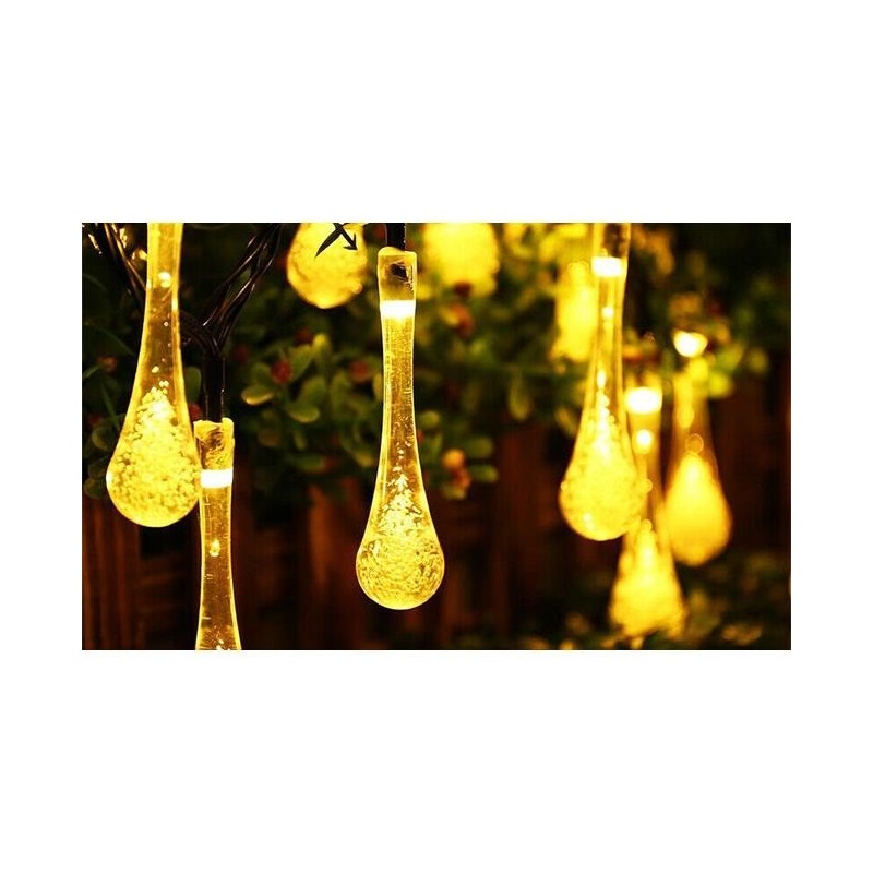 Girlanda LED solarna 40 led 785cm łezka