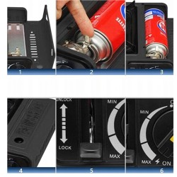 Kuchenka na wkłady gaz 2w1 CE folia