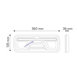 LAMPA ZESPOLONA Z TRÓJKĄTEM DYNAMICZNY KIERUNEK