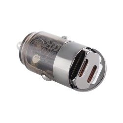 Ładowarka 12/24V, 2x USB-C PD 30W, nano, z pierścieniem