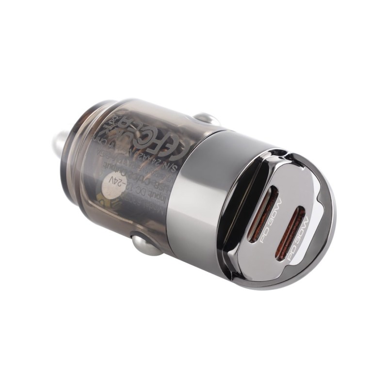 Ładowarka 12/24V, 2x USB-C PD 30W, nano, z pierścieniem