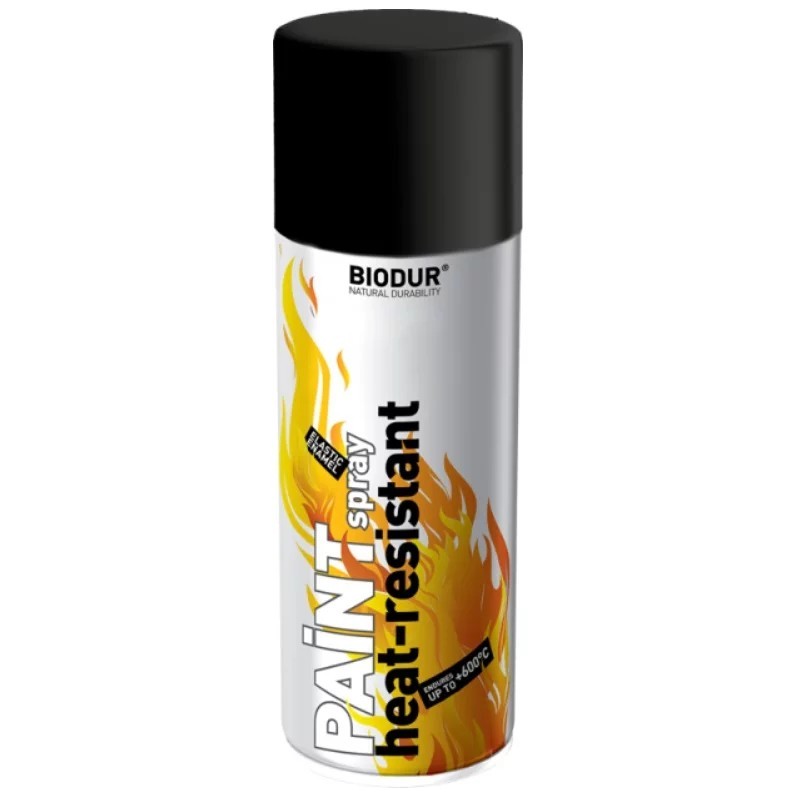 BIODUR EMAILA ŻAROODPORNA CZARNA 400ML