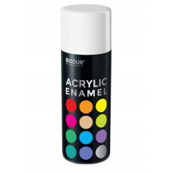 BIODUR EMALIA AKRYLOWA SPRAY 400ML RAL 9010 BIAŁY POŁYSK