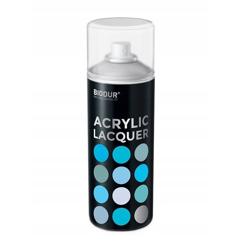 BIODUR LAKIER AKRYLOWY BEZBARWNY SPRAY 400ml