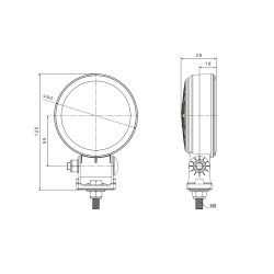 Lampa robocza FT-364 SLIM PŁASKA MOCNA LED szeroki strumień świetlny