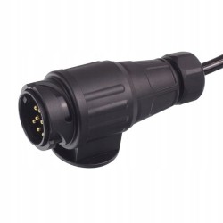 PRZEDŁUŻKA  13/12V WTYCZKA/GNIAZDO PLASTIKOWE, 8 ŻYŁ, 3M