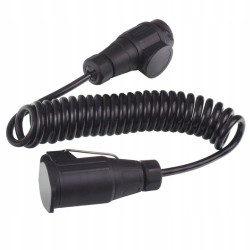 Przewód spir.8 żył wtyk/gniazdo 12V 13/13 pin 3m