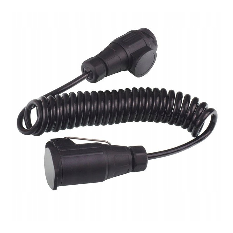 Przewód spir.8 żył wtyk/gniazdo 12V 13/13 pin 3m