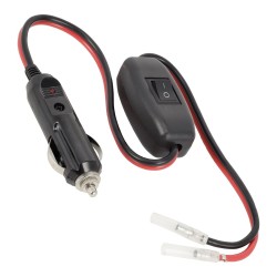 Wtyczka zapalniczki z włącznikiemi przewodem 50 cm ze złączkami