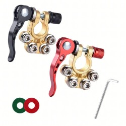 Klemy Zaciskowe Złącza Zaciski Akumulatora Dodatnie Ujemne 6-24V 2 szt