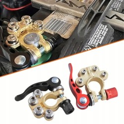 Klemy Zaciskowe Złącza Zaciski Akumulatora Dodatnie Ujemne 6-24V 2 szt